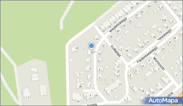 Oborniki, Wedelickiego Piotra, 9, mapa Oborniki