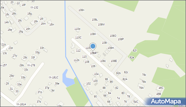 Orchówek, Wesoła, 108A, mapa Orchówek