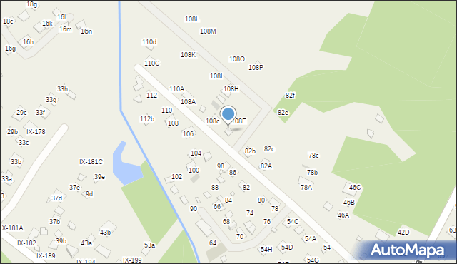 Orchówek, Wesoła, 108d, mapa Orchówek