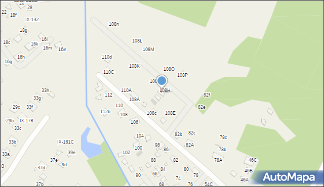 Orchówek, Wesoła, 108g, mapa Orchówek