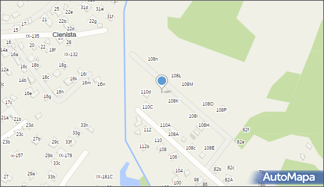 Orchówek, Wesoła, 108L, mapa Orchówek