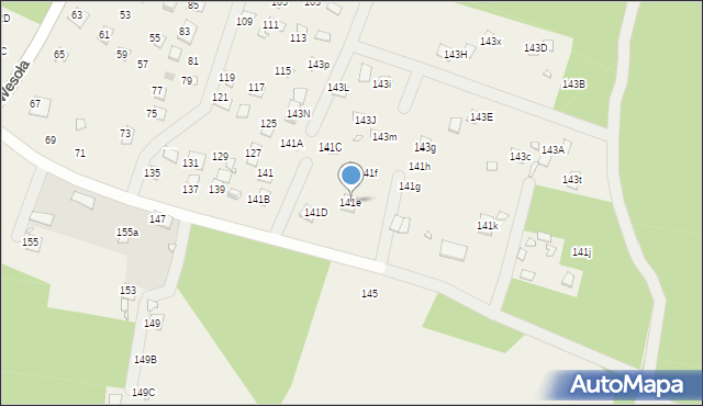 Orchówek, Wesoła, 141e, mapa Orchówek