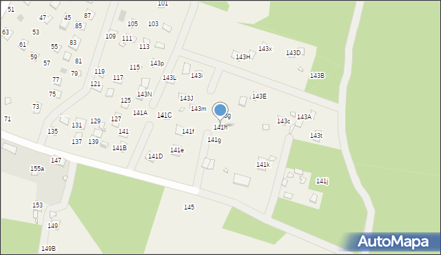 Orchówek, Wesoła, 141h, mapa Orchówek