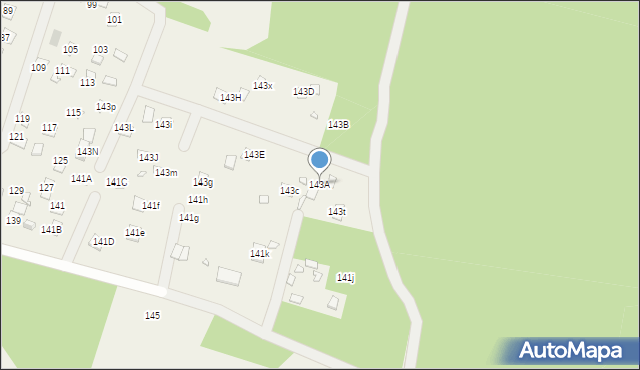 Orchówek, Wesoła, 143A, mapa Orchówek