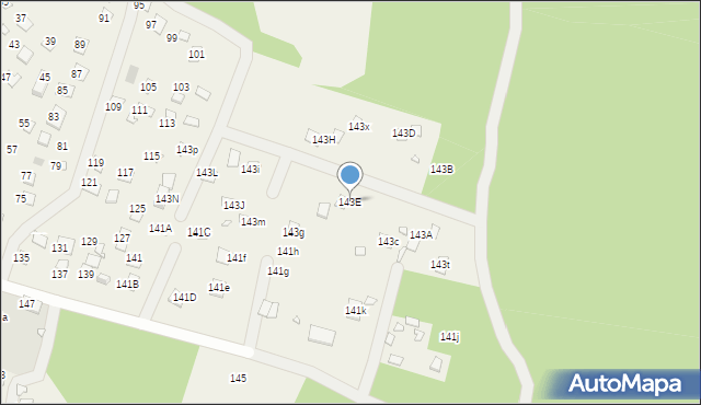 Orchówek, Wesoła, 143E, mapa Orchówek