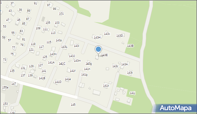 Orchówek, Wesoła, 143F, mapa Orchówek