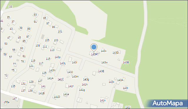 Orchówek, Wesoła, 143H, mapa Orchówek