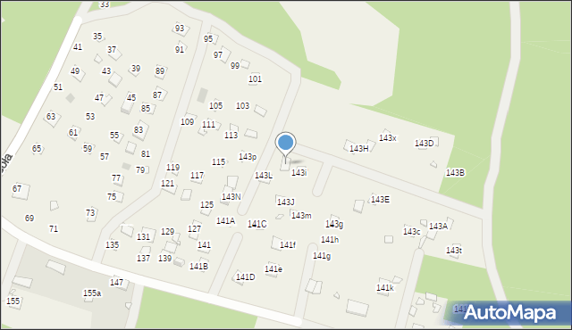 Orchówek, Wesoła, 143k, mapa Orchówek