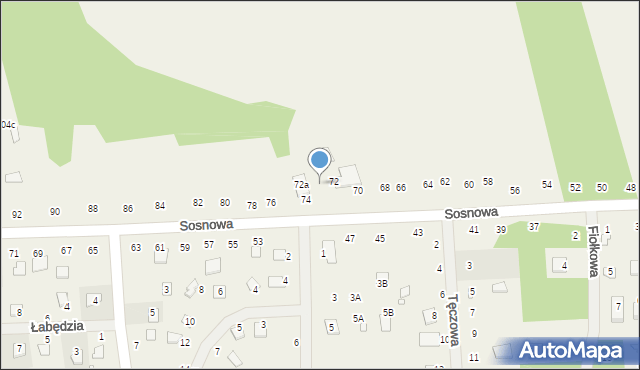 Orchówek, Wesoła, 180, mapa Orchówek