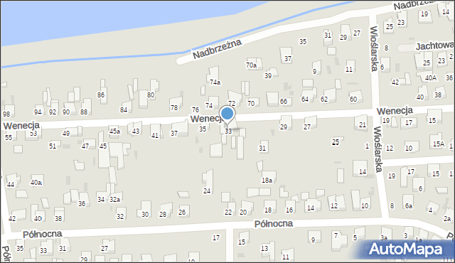 Ostrów Wielkopolski, Wenecja, 33, mapa Ostrów Wielkopolski