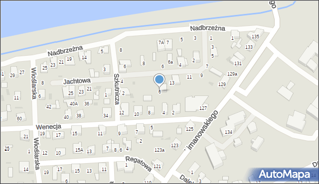 Ostrów Wielkopolski, Wenecja, 6, mapa Ostrów Wielkopolski