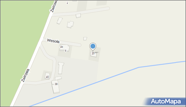 Parszczyce, Wesoła, 10, mapa Parszczyce