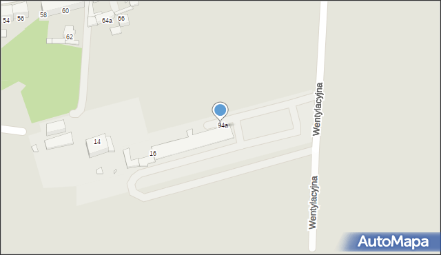 Piekary Śląskie, Wentylacyjna, 6, mapa Piekary Śląskie