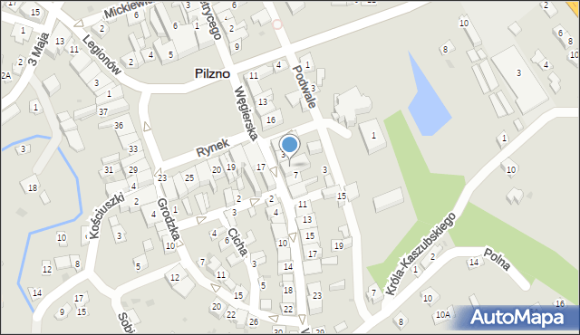 Pilzno, Węgierska, 5, mapa Pilzno