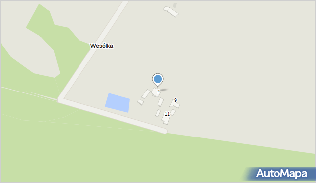 Płock, Wesółka, 7, mapa Płock