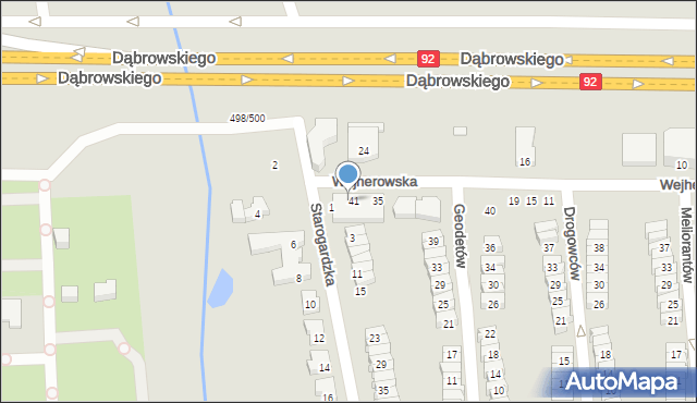 Poznań, Wejherowska, 43, mapa Poznania