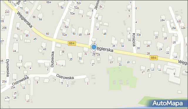 Przemyśl, Węgierska, 29, mapa Przemyśla