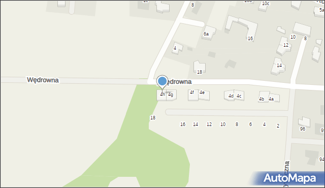 Przylep, Wędrowna, 4h, mapa Przylep