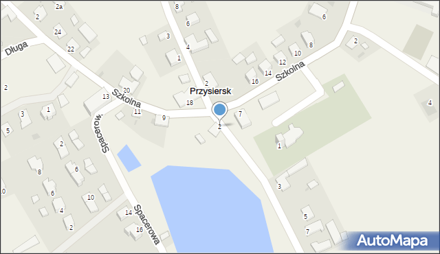 Przysiersk, Wedrowskiego Stefana, ks., 2, mapa Przysiersk