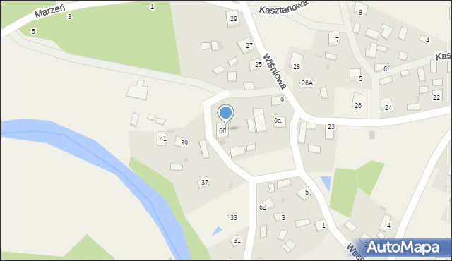 Przyszów, Wesoła, 7, mapa Przyszów