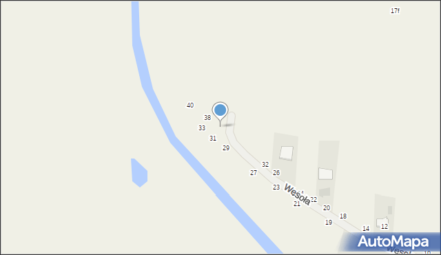 Puchaczów, Wesoła, 36, mapa Puchaczów