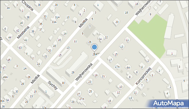 Puck, Wejherowska, 26A, mapa Puck