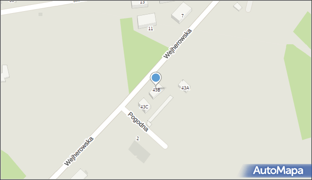 Puck, Wejherowska, 43B, mapa Puck