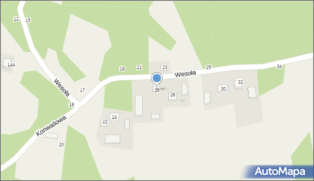 Radgoszcz, Wesoła, 26, mapa Radgoszcz