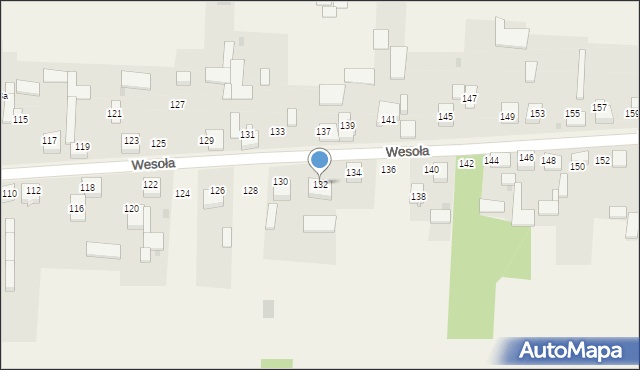 Radostków-Kolonia, Wesoła, 132, mapa Radostków-Kolonia