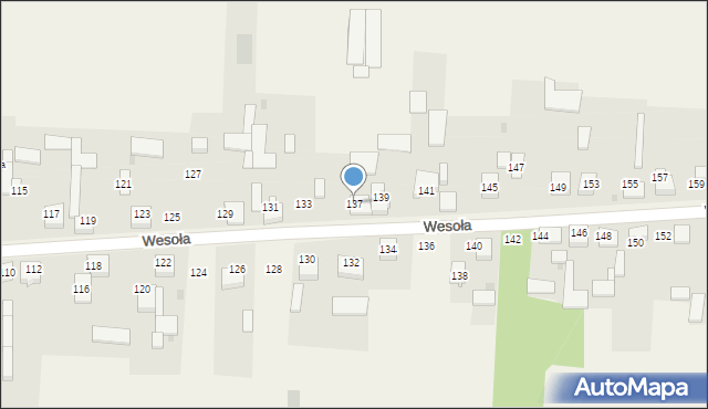 Radostków-Kolonia, Wesoła, 137, mapa Radostków-Kolonia