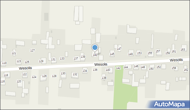 Radostków-Kolonia, Wesoła, 141, mapa Radostków-Kolonia