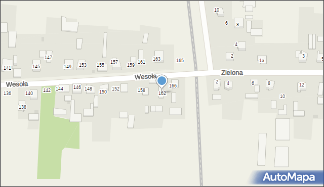 Radostków-Kolonia, Wesoła, 162, mapa Radostków-Kolonia