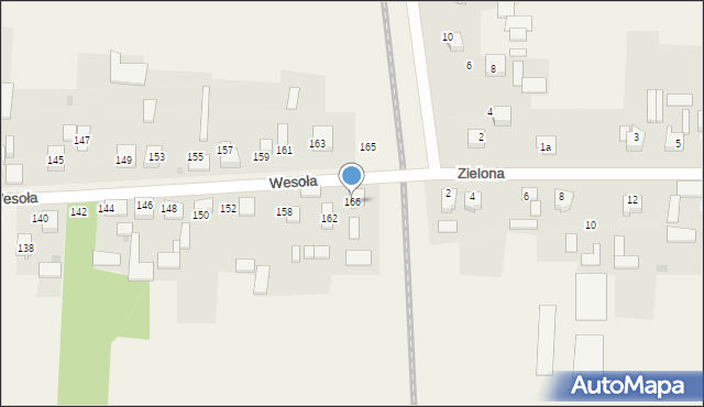 Radostków-Kolonia, Wesoła, 166, mapa Radostków-Kolonia