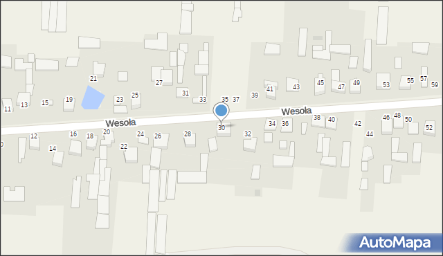 Radostków-Kolonia, Wesoła, 30, mapa Radostków-Kolonia