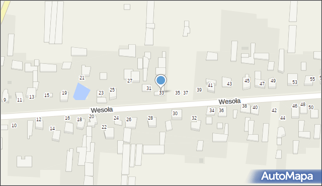 Radostków-Kolonia, Wesoła, 33, mapa Radostków-Kolonia