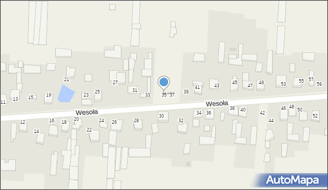 Radostków-Kolonia, Wesoła, 35, mapa Radostków-Kolonia