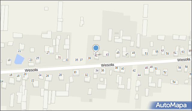 Radostków-Kolonia, Wesoła, 41, mapa Radostków-Kolonia