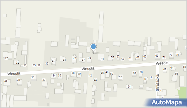 Radostków-Kolonia, Wesoła, 51, mapa Radostków-Kolonia