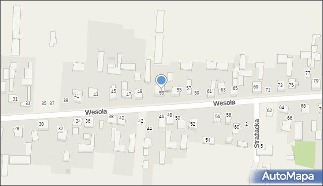 Radostków-Kolonia, Wesoła, 53, mapa Radostków-Kolonia