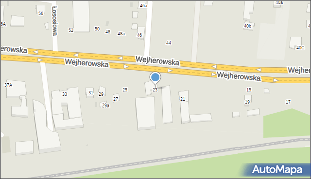 Reda, Wejherowska, 23, mapa Reda