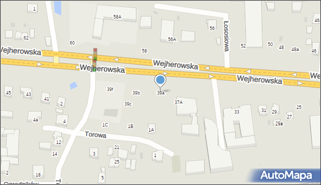 Reda, Wejherowska, 39a, mapa Reda