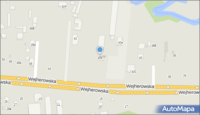 Reda, Wejherowska, 40b, mapa Reda