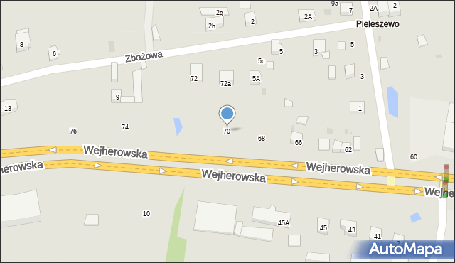 Reda, Wejherowska, 70, mapa Reda