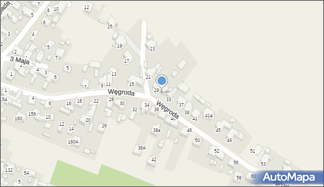 Rogoźnik, Węgroda, 31, mapa Rogoźnik