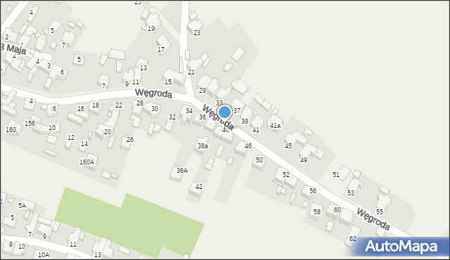 Rogoźnik, Węgroda, 40, mapa Rogoźnik