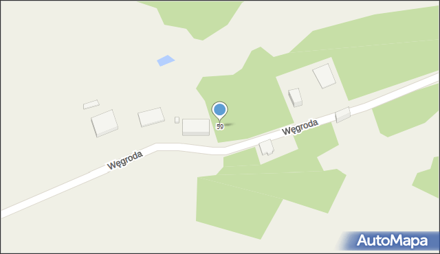 Rogoźnik, Węgroda, 59, mapa Rogoźnik