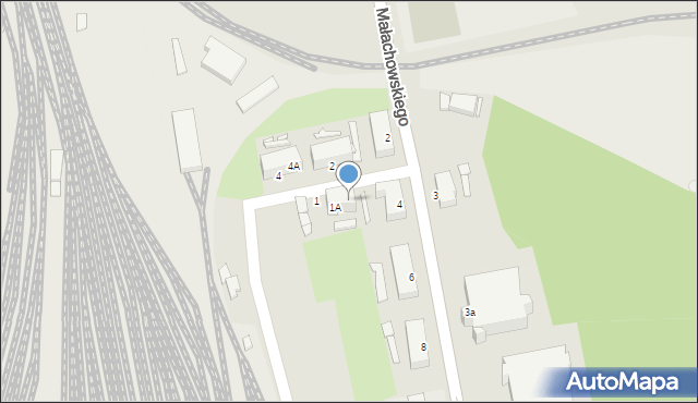 Rybnik, Węglowa, 1B, mapa Rybnika