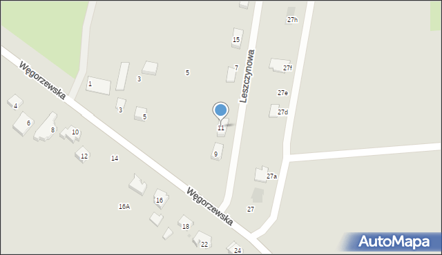 Sianów, Węgorzewska, 11, mapa Sianów