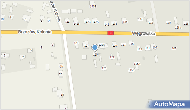 Sokołów Podlaski, Węgrowska, 125, mapa Sokołów Podlaski