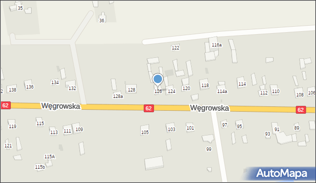 Sokołów Podlaski, Węgrowska, 126, mapa Sokołów Podlaski